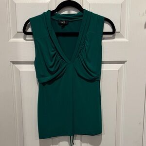AGB Kelley Green Sleeveless Blouse